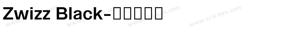 Zwizz Black字体转换